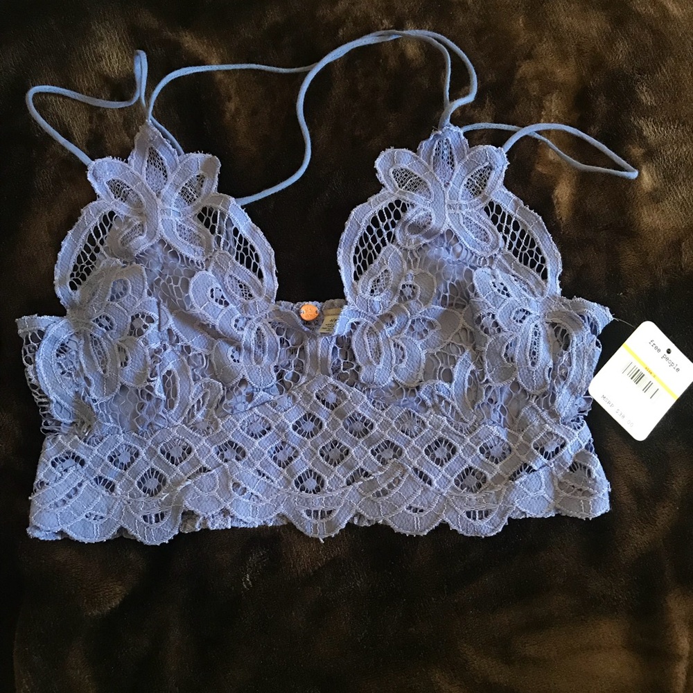 Free People Adella Bralette in Periwinkle